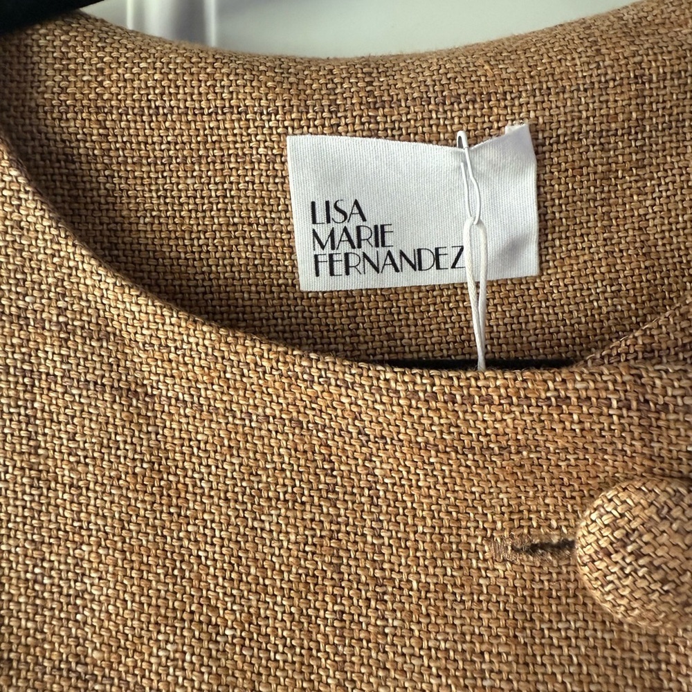 Lisa Marie Fernandez Scallop Button Linen/Cotton Dress - Picture 8 of 8